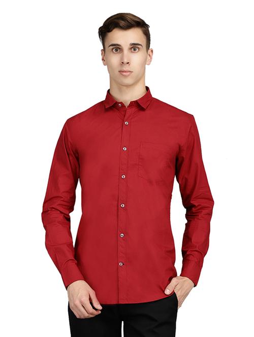 mens solid casual shirt - 19223158 - Very Small Image - 1