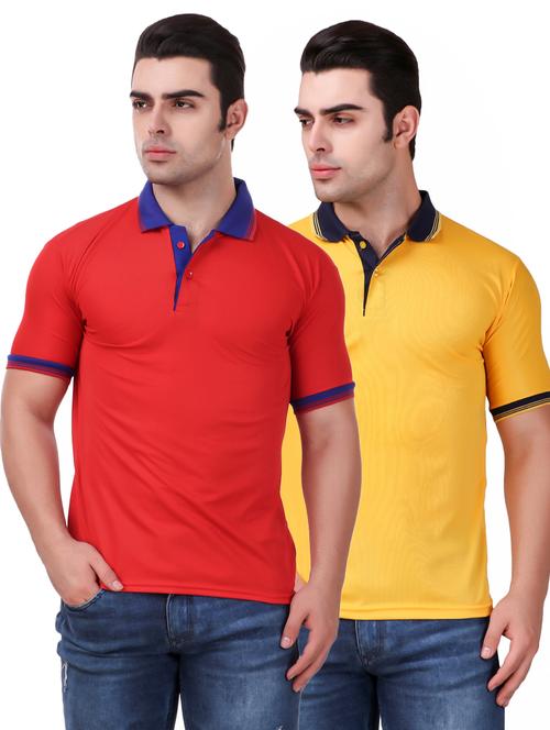 multi colored polyester combo t-shirts - 19223226 - Very Small Image - 1