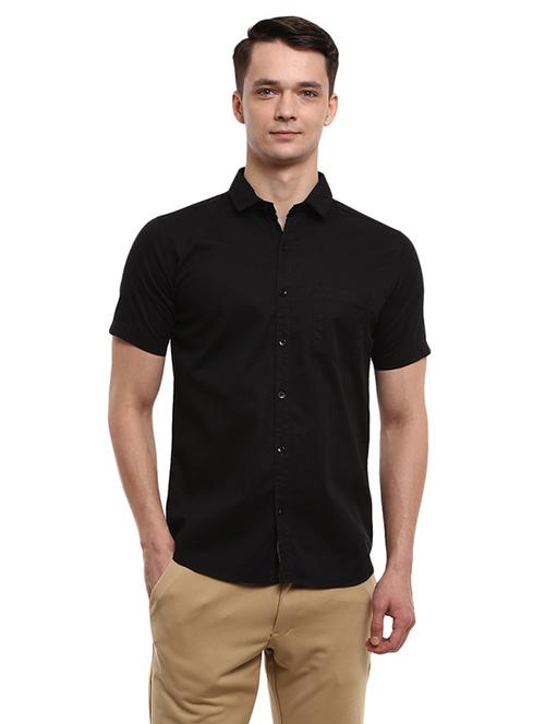 mens solid casual shirt - 19223242 - Very Small Image - 1