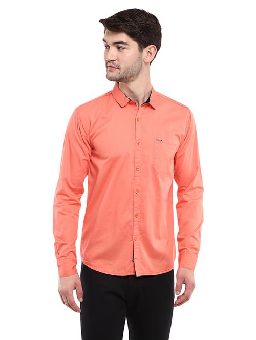 mens solid casual shirt - 19223273 - Very Small Image - 1