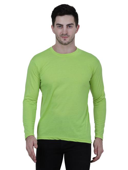 green cotton solid t-shirt - 19223383 - Very Small Image - 1
