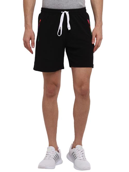 black mid rise solid short - 19223652 - Very Small Image - 1