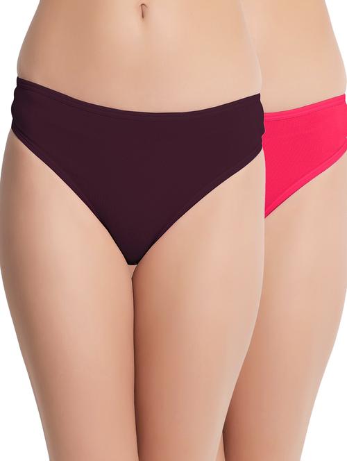 multi colored solid panty combo - 19224858 - Very Small Image - 1