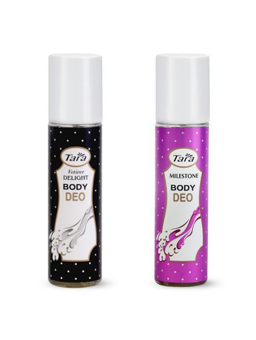 tara vetiver delight & milestone body deo 135ml (pack of 2) - 19225379 - Very Small Image - 1