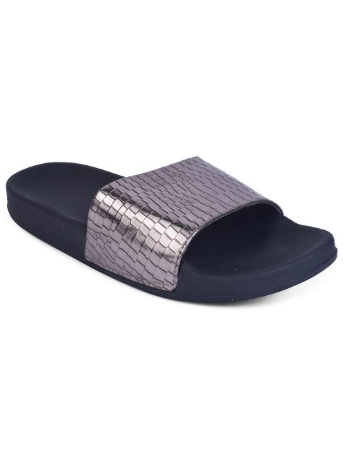 grey synthetic slides flip flops - 19226015 - Very Small Image - 1