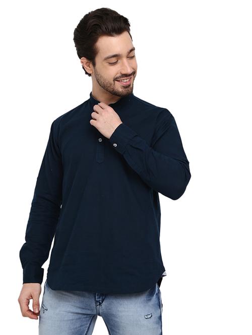 mens solid casual shirt - 19226420 - Very Small Image - 1