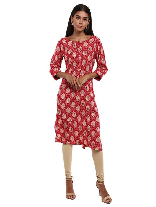 women's straight kurta - 19226462 - Very Small Image - 1