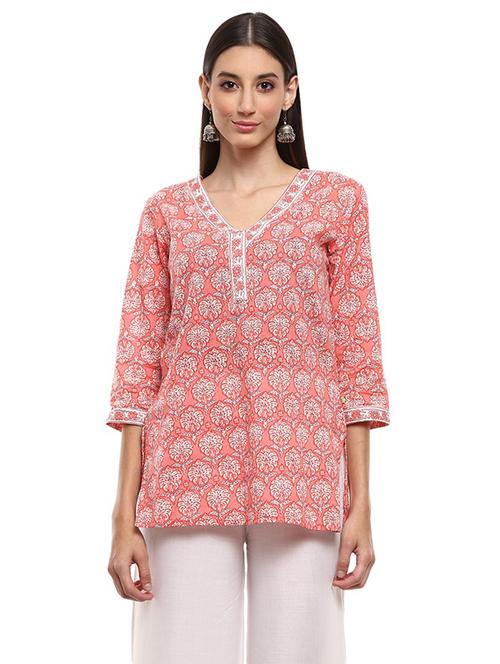 printed straight kurti - 19226489 - Very Small Image - 1