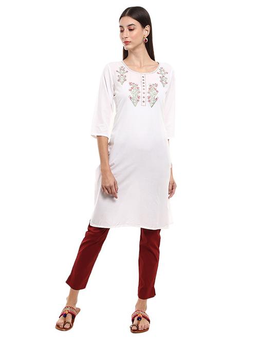 women's straight kurta - 19226509 - Very Small Image - 1