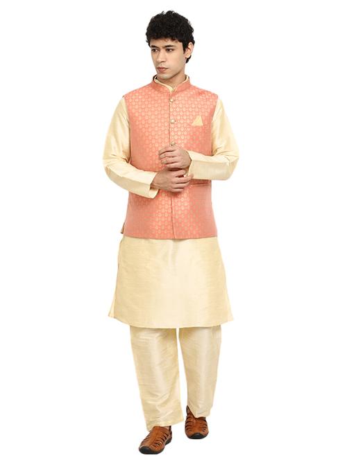pink self design ethnic wear set - 19226549 - Very Small Image - 1