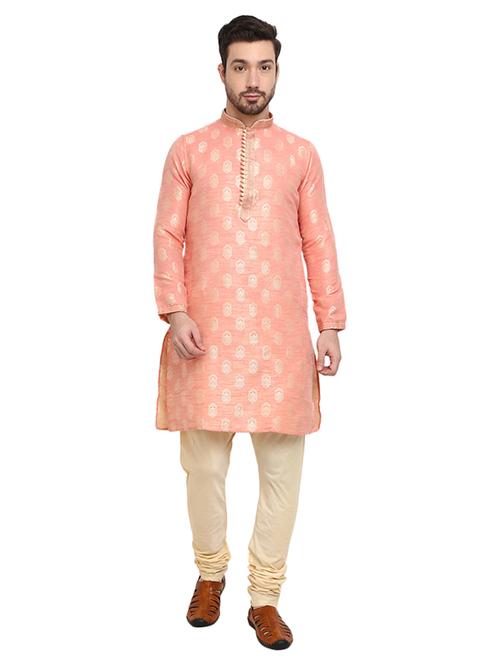 pink self design ethnic wear set - 19226563 - Very Small Image - 1