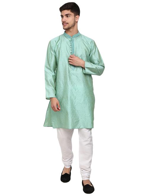 green self design ethnic wear set - 19226569 - Very Small Image - 1