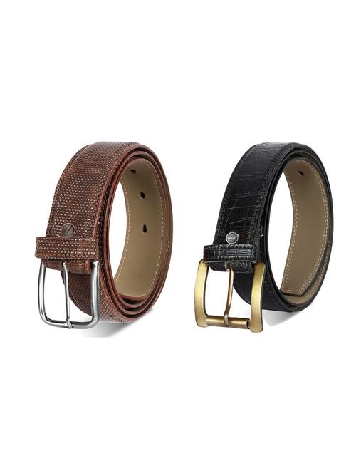 pack of 2 leatherette belt - 19226793 - Very Small Image - 1