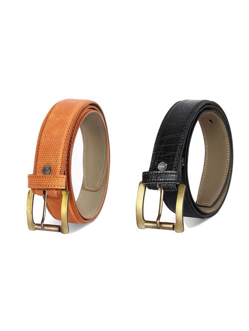 pack of 2 leatherette belt - 19226796 - Very Small Image - 1