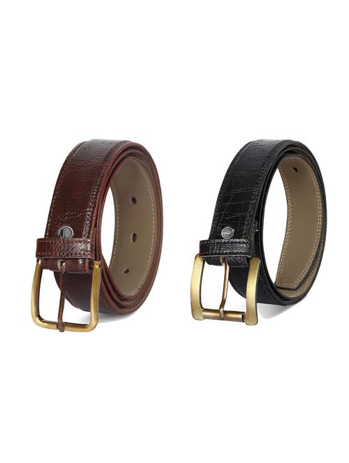 pack of 2 leatherette belt - 19226810 - Very Small Image - 1