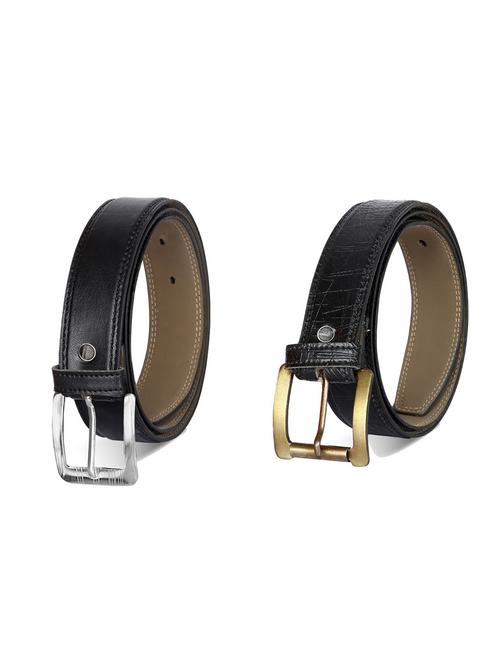 pack of 2 leatherette belt - 19226825 - Very Small Image - 1
