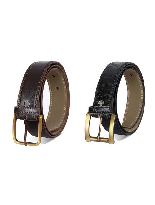 pack of 2 leatherette belt - 19226828 - Very Small Image - 1