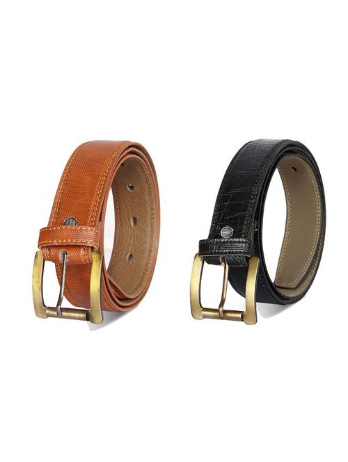 pack of 2 leatherette belt - 19226850 - Very Small Image - 1