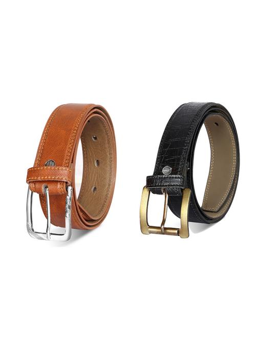 pack of 2 leatherette belt - 19226854 - Very Small Image - 1