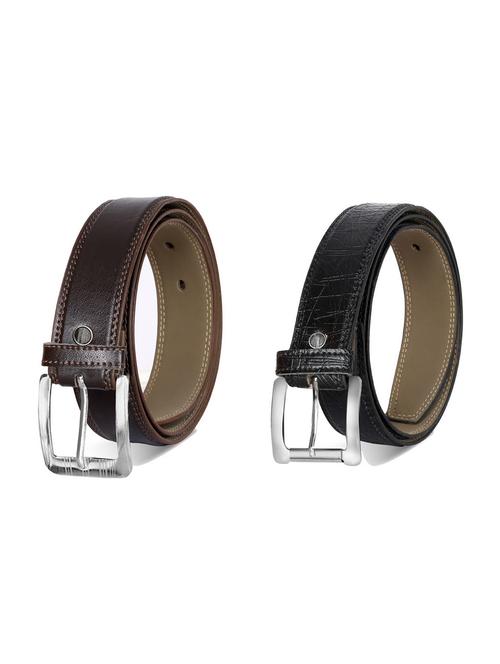 pack of 2 leatherette belt - 19226937 - Very Small Image - 1