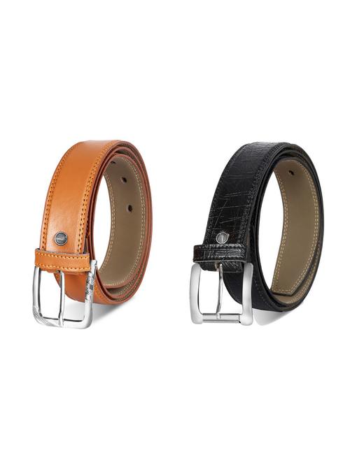 pack of 2 leatherette belt - 19226942 - Very Small Image - 1