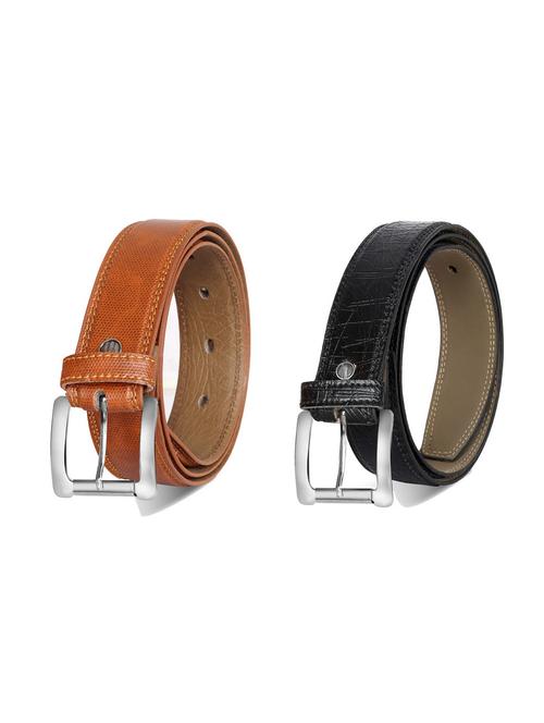 pack of 2 leatherette belt - 19226957 - Very Small Image - 1