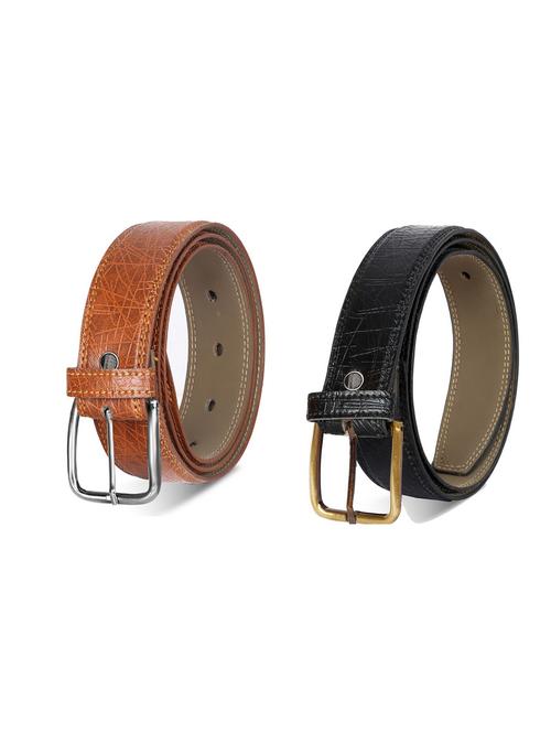 pack of 2 leatherette belt - 19226974 - Very Small Image - 1