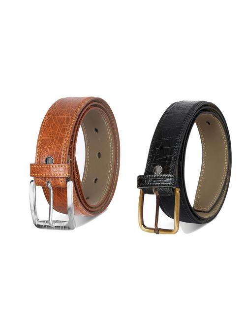 pack of 2 leatherette belt - 19226976 - Very Small Image - 1