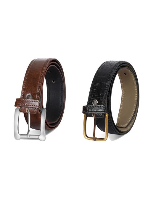 pack of 2 leatherette belt - 19226984 - Very Small Image - 1