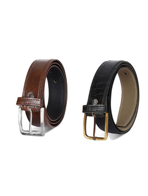 pack of 2 leatherette belt - 19226988 - Very Small Image - 1