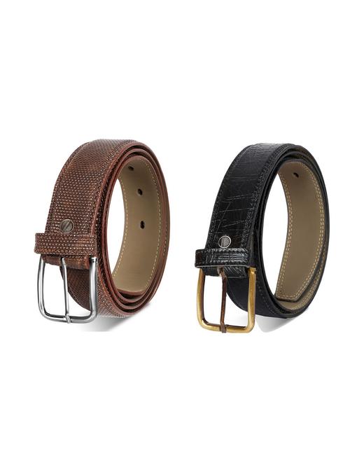 pack of 2 leatherette belt - 19227004 - Very Small Image - 1