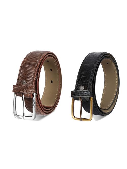 pack of 2 leatherette belt - 19227005 - Very Small Image - 1