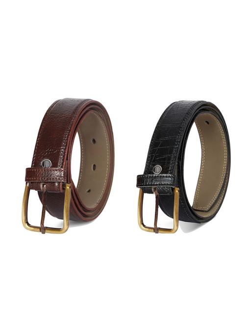pack of 2 leatherette belt - 19227021 - Very Small Image - 1