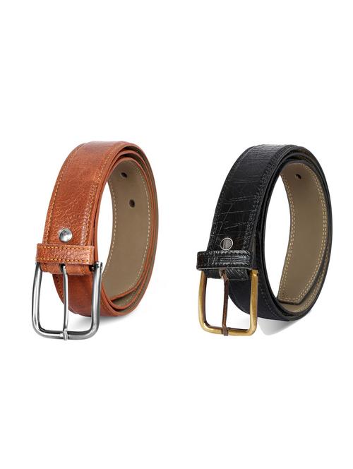 pack of 2 leatherette belt - 19227028 - Very Small Image - 1
