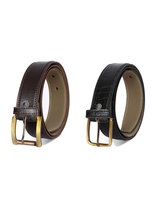 pack of 2 leatherette belt - 19227037 - Very Small Image - 1