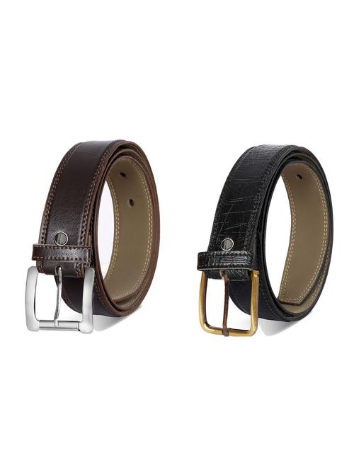 pack of 2 leatherette belt - 19227038 - Very Small Image - 1