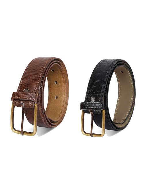 pack of 2 leatherette belt - 19227057 - Very Small Image - 1