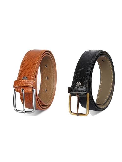 pack of 2 leatherette belt - 19227064 - Very Small Image - 1