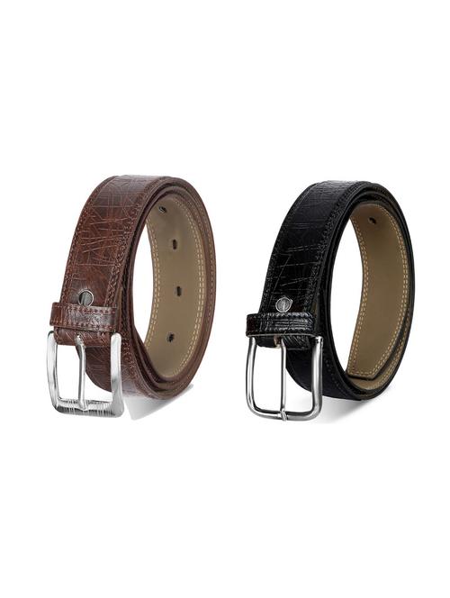 pack of 2 leatherette belt - 19227074 - Very Small Image - 1
