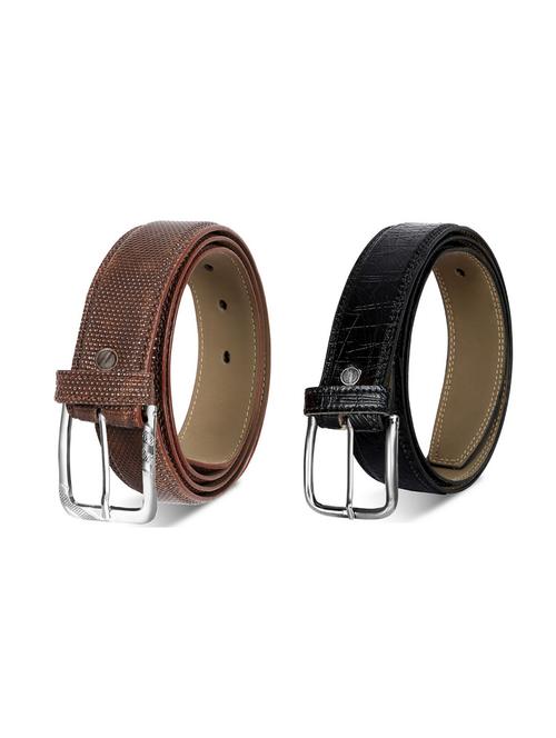 pack of 2 leatherette belt - 19227109 - Very Small Image - 1