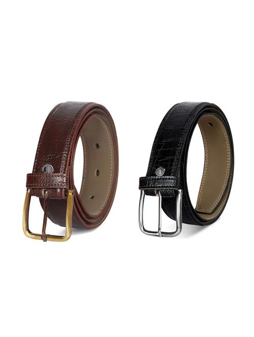 pack of 2 leatherette belt - 19227125 - Very Small Image - 1