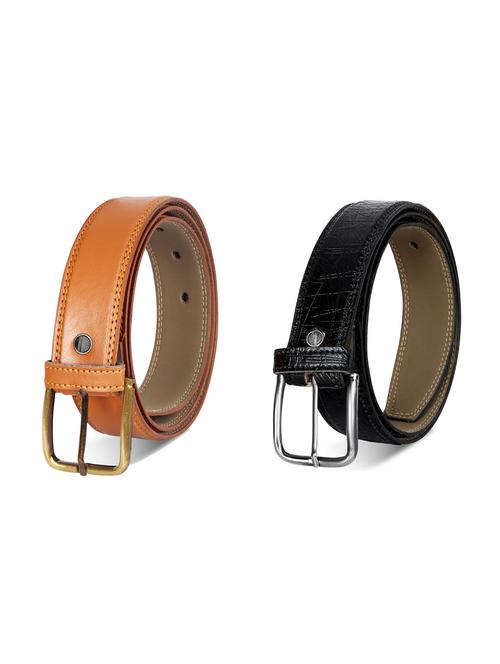 pack of 2 leatherette belt - 19227149 - Very Small Image - 1
