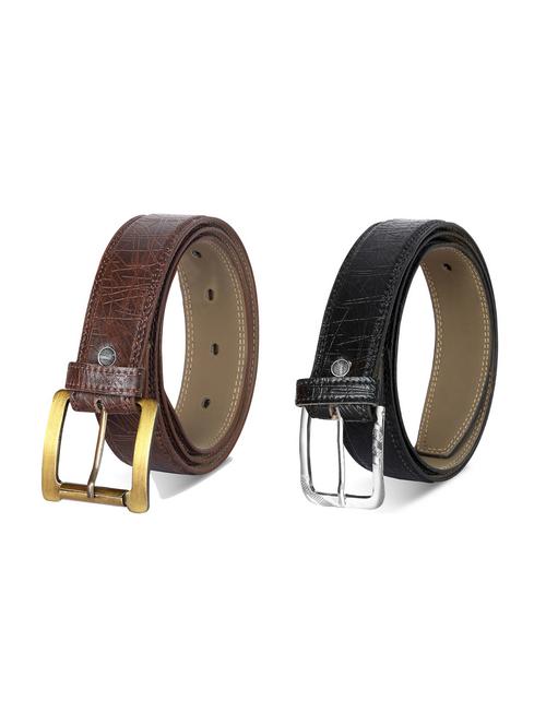 pack of 2 leatherette belt - 19227172 - Very Small Image - 1