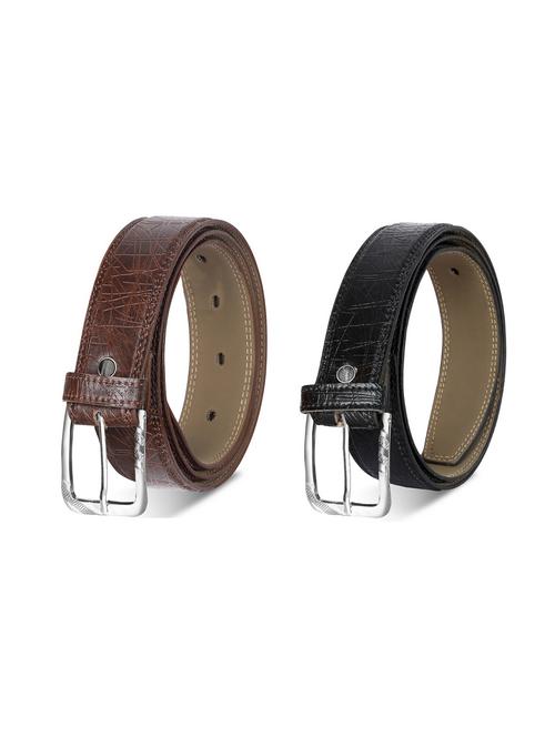 pack of 2 leatherette belt - 19227176 - Very Small Image - 1