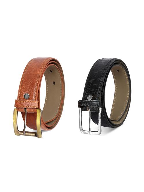 pack of 2 leatherette belt - 19227232 - Very Small Image - 1