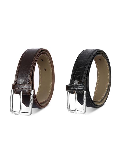 pack of 2 leatherette belt - 19227248 - Very Small Image - 1
