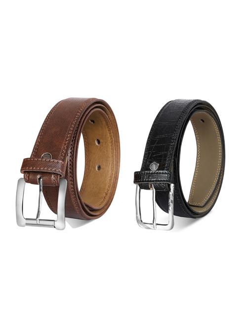 pack of 2 leatherette belt - 19227263 - Very Small Image - 1