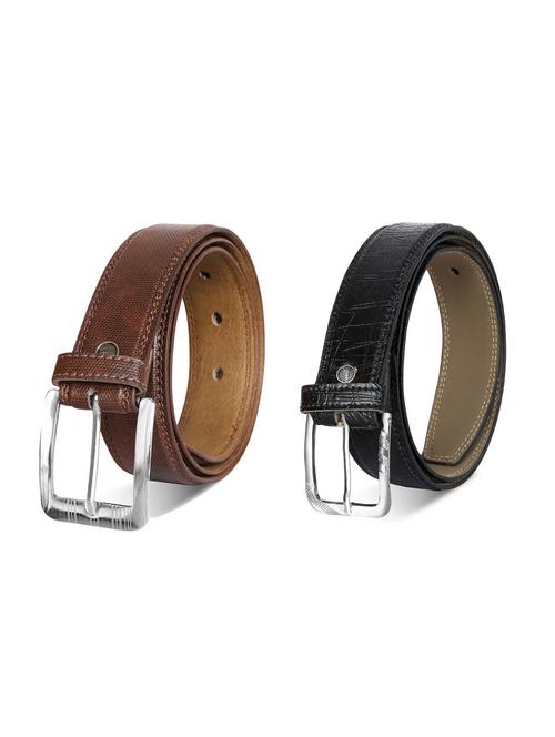pack of 2 leatherette belt - 19227267 - Very Small Image - 1