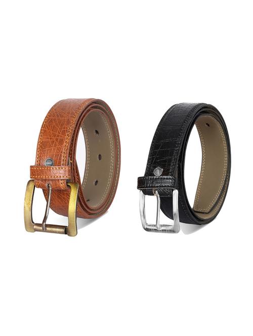 combo pack of multi colored leatherette belts - 19227280 - Very Small Image - 1