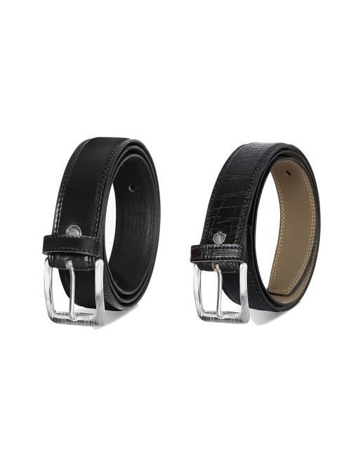 combo pack of black leatherette belts - 19227291 - Very Small Image - 1